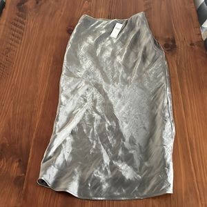 NWT Anthropologie XS taupe midi skirt